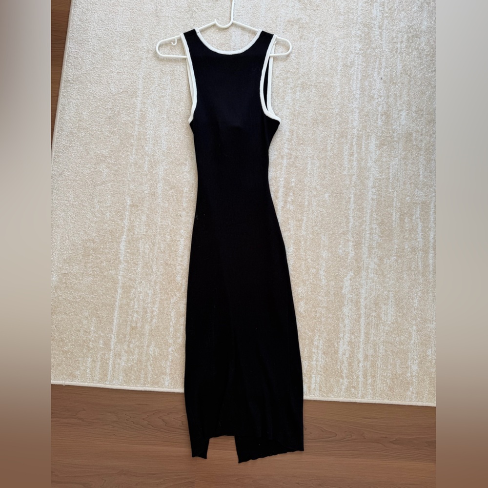 Black Dress with White Trim